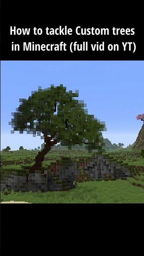 How to make Custom Trees #minecraft #minecraftbuilding #minecrafttutorial