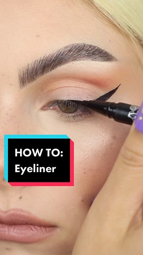 Eyeliner tutorial 💫 #fyp #eyeliner #foxeyemakeup #eyemakeup #cateyes