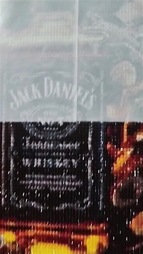 bottom section complete, doesn't look as bad as I expected #diamondpainting #jackdaniels #whiskey #hobbies #fyp