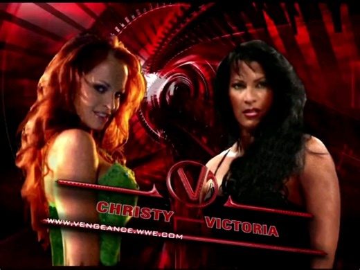WWE Victoria vs . Christy Hemme Vengeance 2005