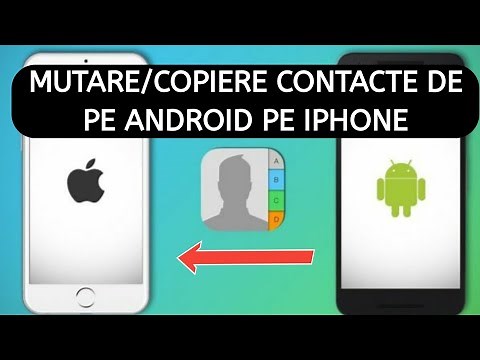 Copiere contacte/agenda de pe Android pe iPhone