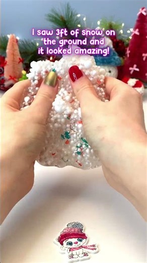 Crunchy Floam Slime asmr ☃️