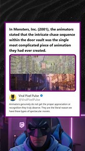 Monsters Inc 2001 Door Vault Chase Was The Most Complex Animation Sequence Ever Done