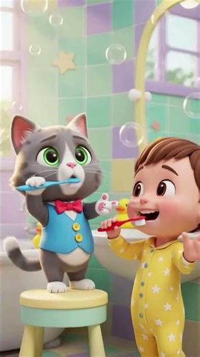 Brush Brush Brush Your Teeth 🪥 | Fun Brushing Song for Kids | Healthy Teeth Song #kidssongs