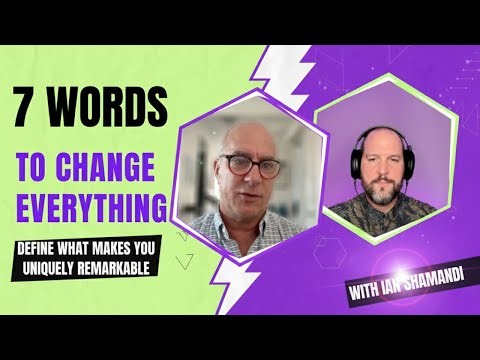 Position your business and life with 7 words