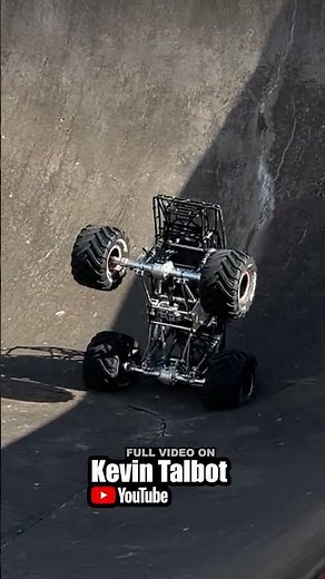 Worlds biggest RC car backflip fail