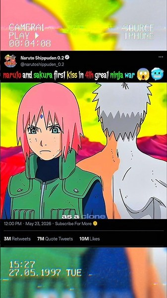 naruto and sakura first kiss in 4th great ninja war #narutouzumaki #animeedit #anime #trending