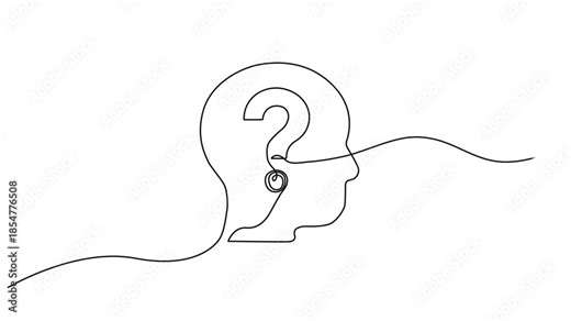 Question and exclamation mark continuous one line drawn animated video. Q and A symbol animation., Question mark one line art animation, hand drawn asking sign, Question mark continuous one line.