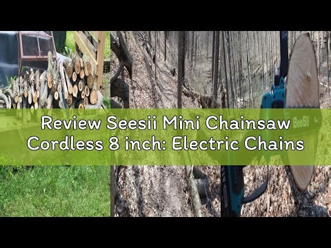 Review Seesii Mini Chainsaw Cordless 8 inch: Electric Chainsaw Battery Powered, Brushless Chain Saw