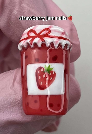 Strawberry Jam Nails: Sweet Nail Art Inspiration