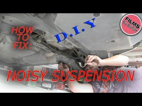 how to fix repair suspension squeaks noise groans sway bar rubbers instructional tutorial