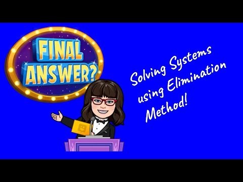Solving Systems using Substitution