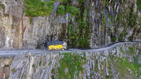 How truck drivers navigate one of the most dangerous roads in the world