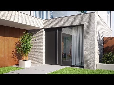 Schüco aluminium entrance doors