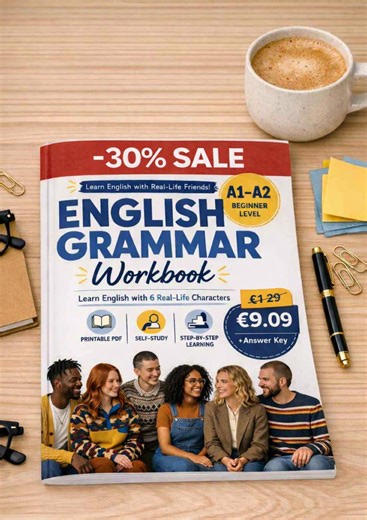 English Grammar Workbook | A1–A2 Beginner Level | Printable PDF | Self-study Grammar Practice - Etsy Canada