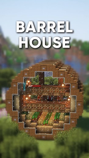 Minecraft Tutorial: How to Build a Barrel House