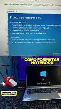 Como formatar seu notebook #notebook #formatar #restaurar #windows #shorts #asus