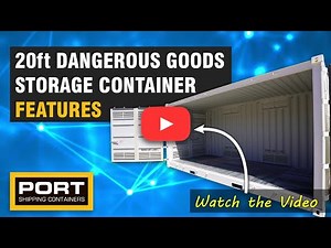20ft Dangerous Goods Storage Container Features