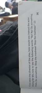 If you were the director of the play, how would you instruct th... | Filo