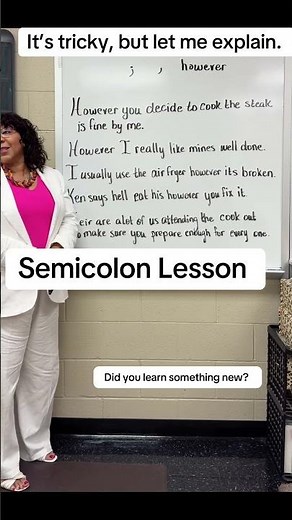 Using a Semicolon with the transition word, however.