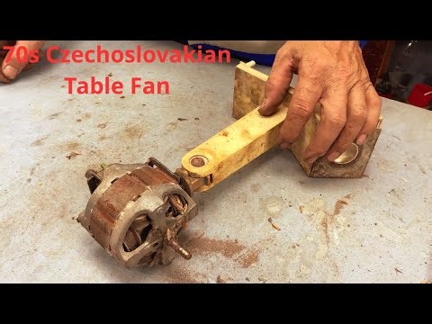 Restoring a Vintage Abandoned for Decades Engineering Forgotten 70s Czechoslovakian Table Fan