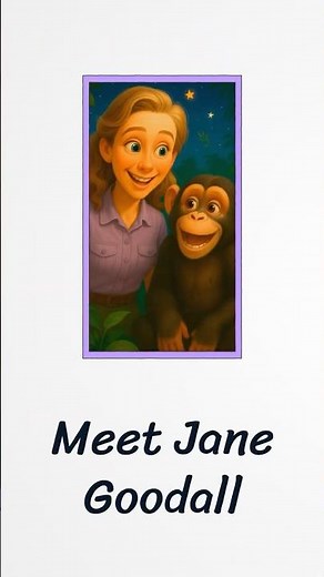 Who Was Jane Goodall? 🐵 The Woman Who Spoke to Chimpanzees #kidseducation #disney #scienceforkids