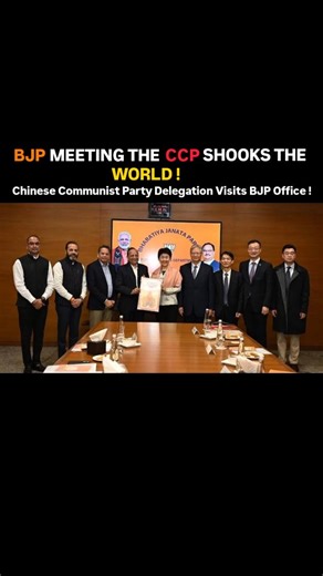 Factual World on Instagram: "The BJP on Monday held talks with a delegation of the Communist Party of China (CPC) at its headquarters in Delhi, marking the first formal party-to-party engagement between the two sides since the deadly Galwan Valley skirmish of 2020. The Congress questioned the motive of the meeting, alleging that China was carrying out construction work after "intruding all the way here". The CPC delegation, led by Sun Haiyan, Vice Minister of the International Department of the 