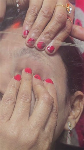 light safe thread tutorial@NISHA_LAMBHA@MakeupbyParulGarg#trending#viral