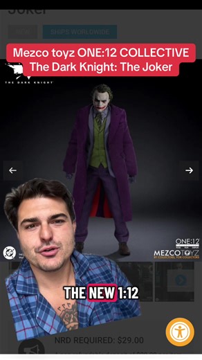 ONE:12 COLLECTIVE The Dark Knight: The Joker PRODUCT DESCRIPTION “You wanna know how I got these scars?...” The Dark Knight’s Joker as brilliantly portrayed by Heath Ledger joins the One:12 Collective! The Joker is outfitted in his signature layered look - a tailored purple overcoat, sport coat, vest, shirt, tie, and pinstriped pants. Four head portraits capture the late Heath Ledger’s legendary performance as The Joker, from a chilling smirk to full-on maniacal laughter. The self proclaimed age