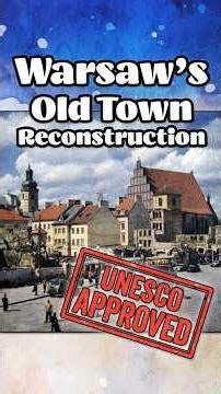 Why UNESCO Listed Warsaw's Old Town 🤔 #poland #history #warsaw #warszawa #unesco