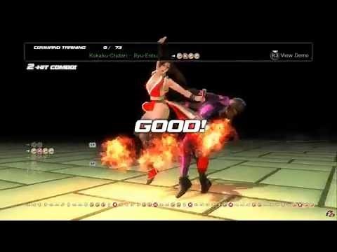 Dead or Alive 5 Last Round - Mai Shiranui Command Training