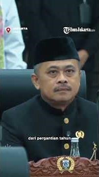 499th Anniversary Speech, Rano Karno Tears Up at the DKI Jakarta Regional House of Representative...