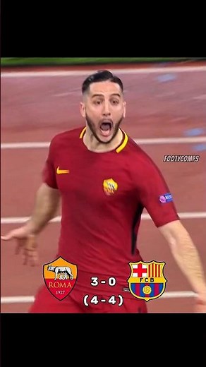 Barcelona vs Roma 2018 UCL 🔥