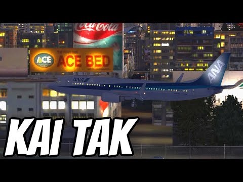 I found a real approach plate and attempted the famous Kai Tak landing in FSX (Step by step)