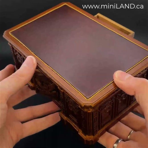 Miniature Resolute Desk & Chair Set Historic Presidential Replica, 1:12 Scale, for Dollhouses