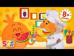 All-Day Food Songs for Kids! 🥪 | Learn Healthy Snacks and Try New Foods | Super Simple Live