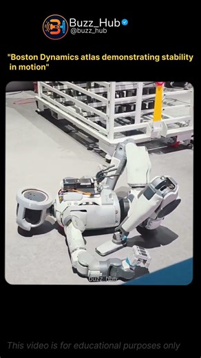 From Stumbles to Standing—Witness the Incredible Resilience of Atlas. #bostondynamics #atlas #viral