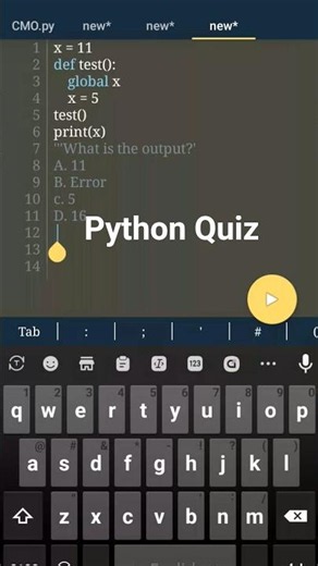 Python Quiz #python #coding #beginners