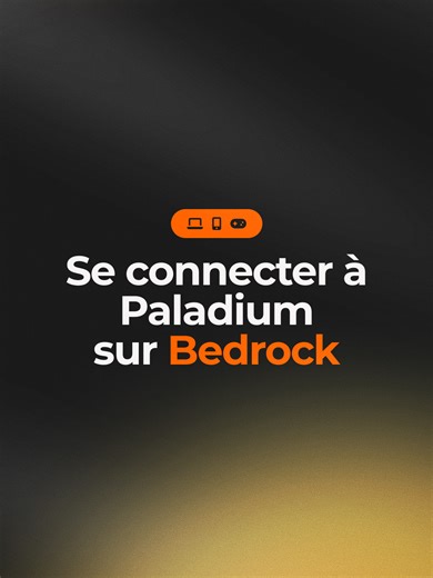 Comment jouer à Paladium sur Bedrock ?