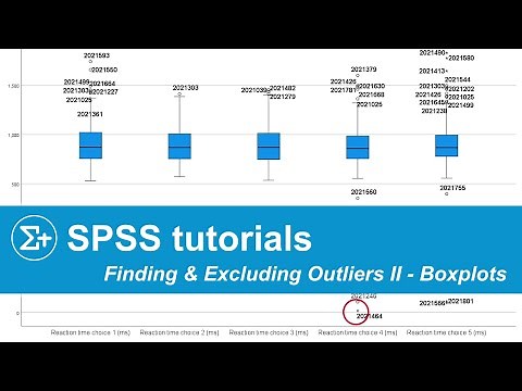 Finding & Excluding Outliers in SPSS II - Boxplots