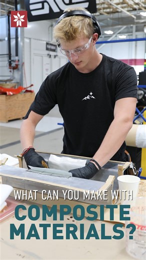 Composite materials are shaping the future of manufacturing: stronger, lighter, and more versatile than ever. This reel highlights just a few of the products and applications made possible by composites. Innovation starts here. 🚀 | Davis Technical College