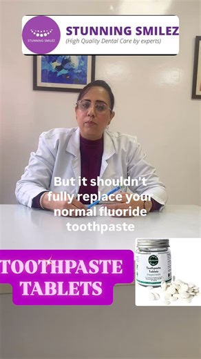 Stunning Smilez on Instagram: "TOOTHPASTE TABLETS : Brushing just got a smart upgrade.. Toothpaste tablets are small chewable tablets that replace regular toothpaste. You chew one, chew it until it turns into a paste with saliva, then brush as usual with a wet toothbrush. MAJOR BENEFITS: ✨ ECO FRIENDLY ✨ TRAVEL FRIENDLY 🪥 How To Use 1. Take one tablet in your mouth. 2. Chew it until it becomes a paste with saliva. 3. Use your wet toothbrush to brush your teeth for ~2 minutes. 4. Rinse your mout