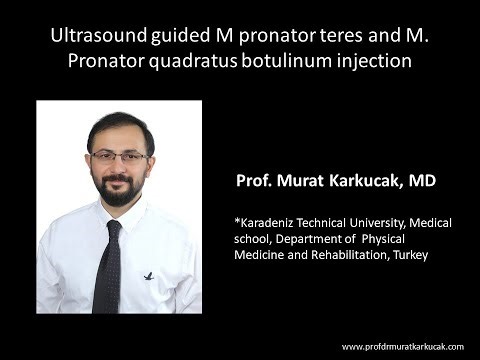 Ultrasound guided M pronator teres and M. Pronator quadratus botulinum injection