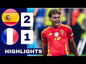 Spain vs France (2-1) HIGHLIGHTS & ALL GOALS | EURO 2024 | Lamine Yamal Goal vs France.