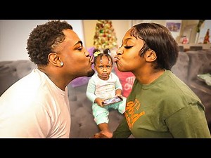 Kissing In Front Of Our 1 YEAR OLD DAUGHTER To See How She Reacts... *Hilarious Reaction*