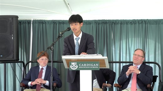 A special message from next year's Cardigan School Leader. 👏👏👏 That's a wrap on Cardigan's 2023-2024 school year, and we wish everyone a great summer! | Cardigan Mountain School