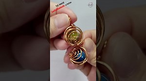 Spiral pendant - Free tutorial video link above the title #shortsvideo #wireworks #stonebeads