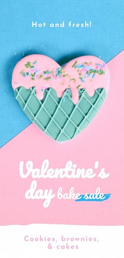 Valentine’s Day Bake Sale Flyer Template