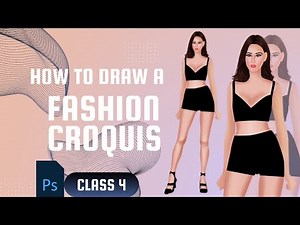"Complete Fashion Croqui Drawing Tutorial: From Head to Toe in Photoshop"