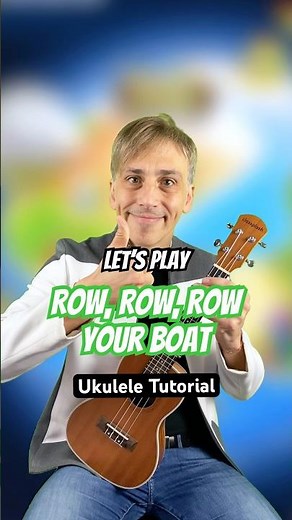 Learn to Play 'Row, Row, Row Your Boat' on Ukulele – Easy Melody Tutorial!